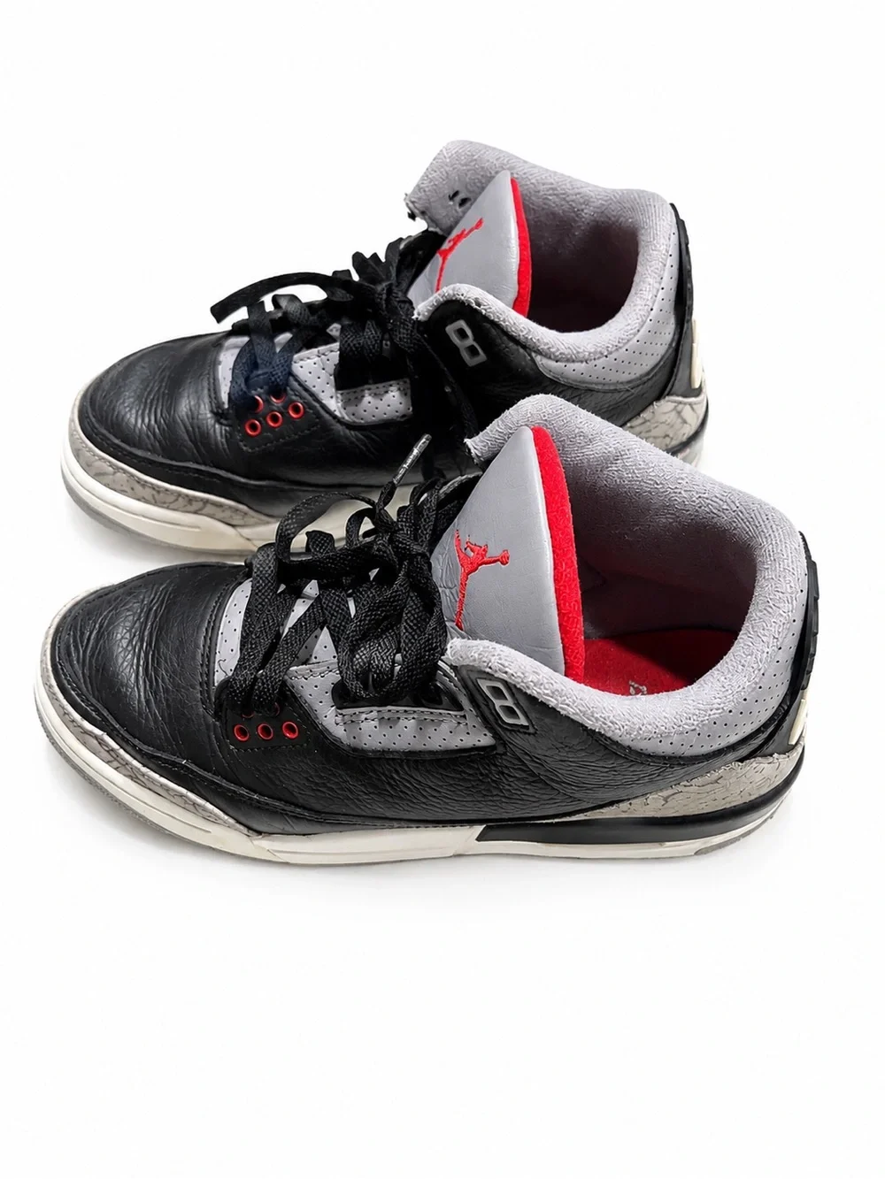 Jordan Black/Gray/Red Retro Basketball Sneakers